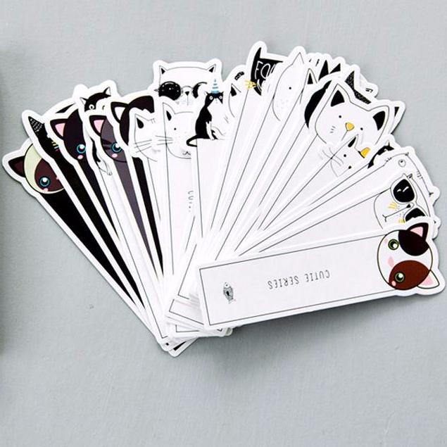 Cute Cat Head Bookmark