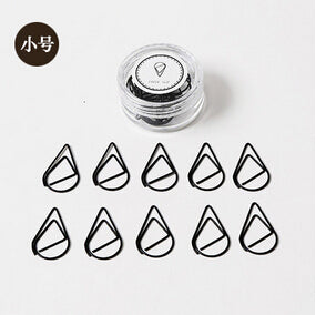 Water-drop Metal Paper Clip/Bookmark